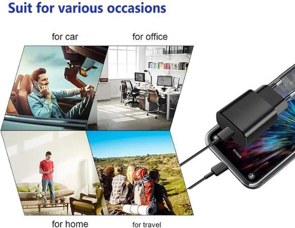 USB-C Oplader – Geschikt voor iPhone & iPad – 25W Snellader – USB-C naar Lightning Kabel 3M-Oplader-Ilumina Benelux