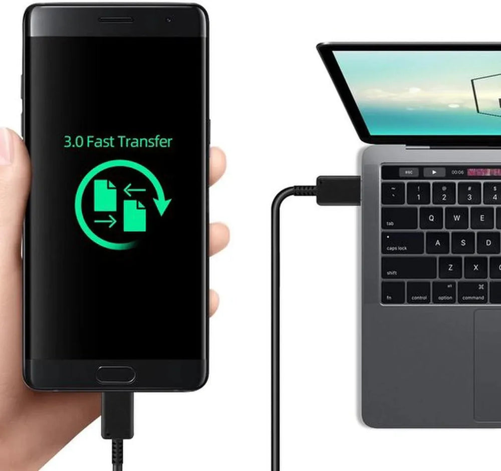 USB-C Oplaadkabel – USB-C naar USB-C Kabel – Snelladen – 1 Meter – Wit-USB-Kabels-Ilumina Benelux