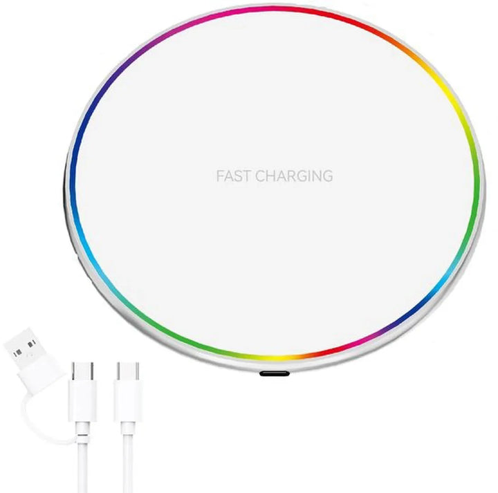 Magnetische draadloze oplader 15W – Geschikt voor iPhone 16/15/14/13/12 – MagSafe – USB-C kabel & USB-A poort-Oplader-Ilumina Benelux