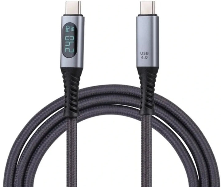 USB-C kabel – Thunderbolt 4 – 40 Gbps – 240W – 8K – 1 Meter – Zwart-USB-Kabels-Ilumina Benelux