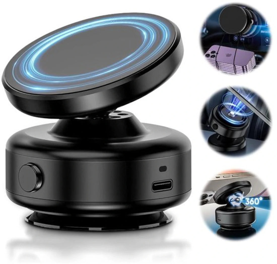 Telefoonhouder auto – Magnetisch N52 – 360° draaibaar – Handsfree – Zwart