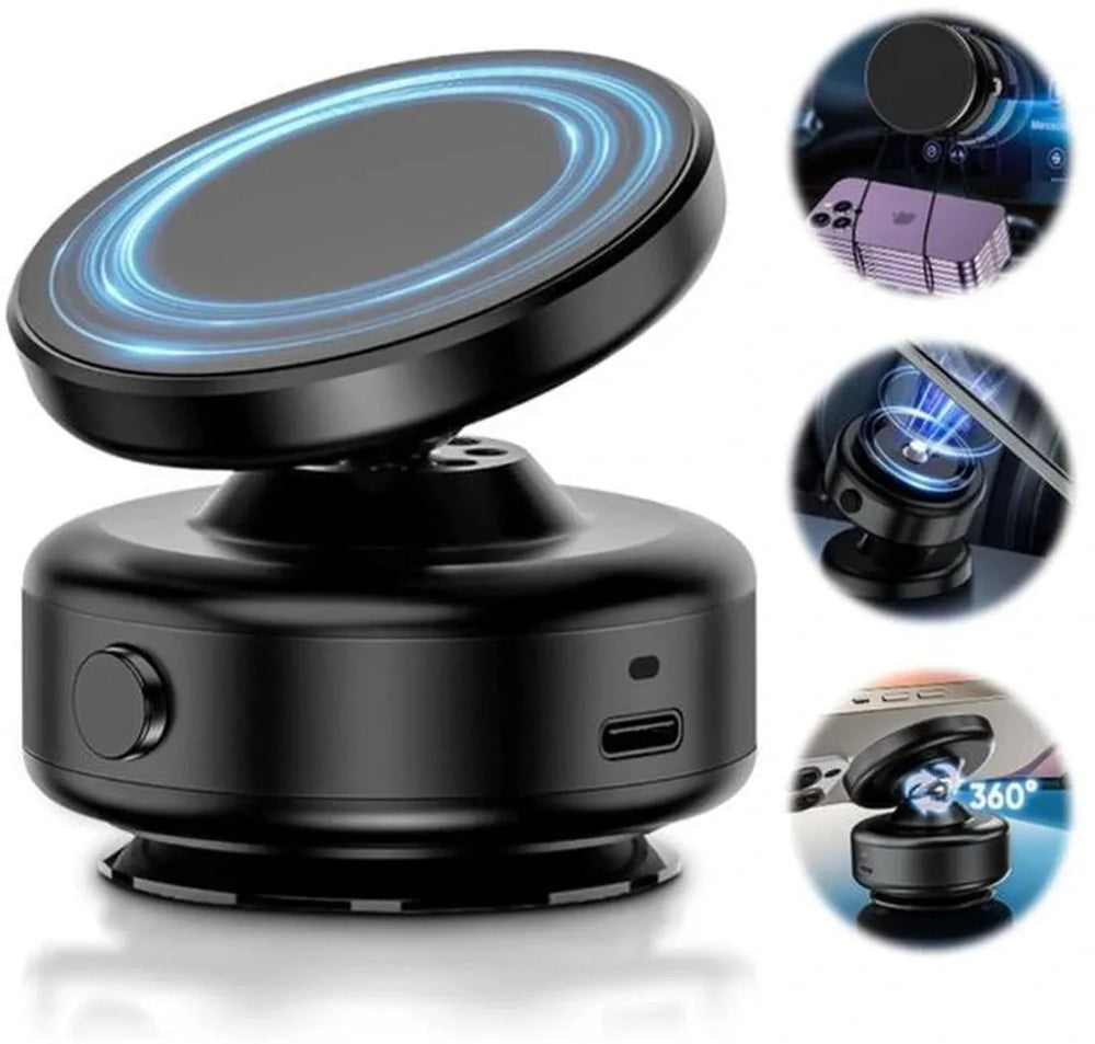 Telefoonhouder auto – Magnetisch N52 – 360° draaibaar – Handsfree – Zwart-Ilumina Benelux