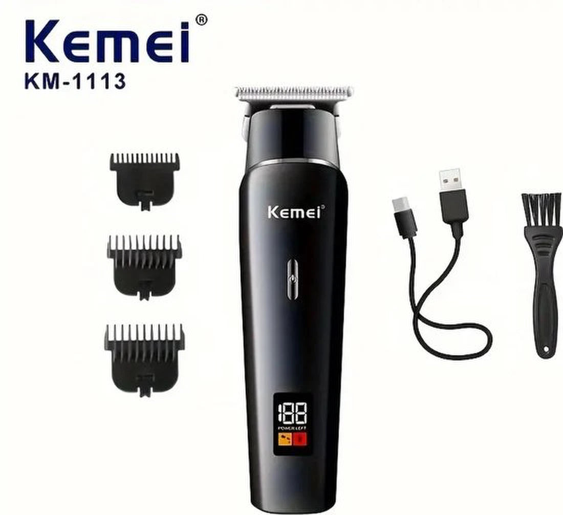 Kemei Tondeuse - KM 1113 - Draadloze Tondeuse - Professionele tondeuse - Haren Millimeteren - Contouren - Haren Scheren - Kapper Tondeuse - Kapper Kwaliteit - Baard Trimmer - Haar Trimmer - Beard and Hair Trimmer