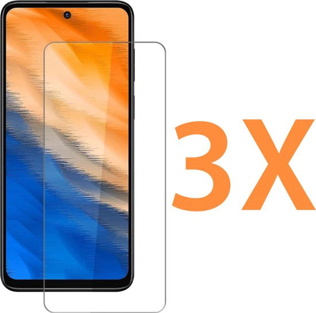 Screenprotector - Geschikt voor Motorola Moto G13 / G23 / G53 5G - 9H Glas (3-Pack)