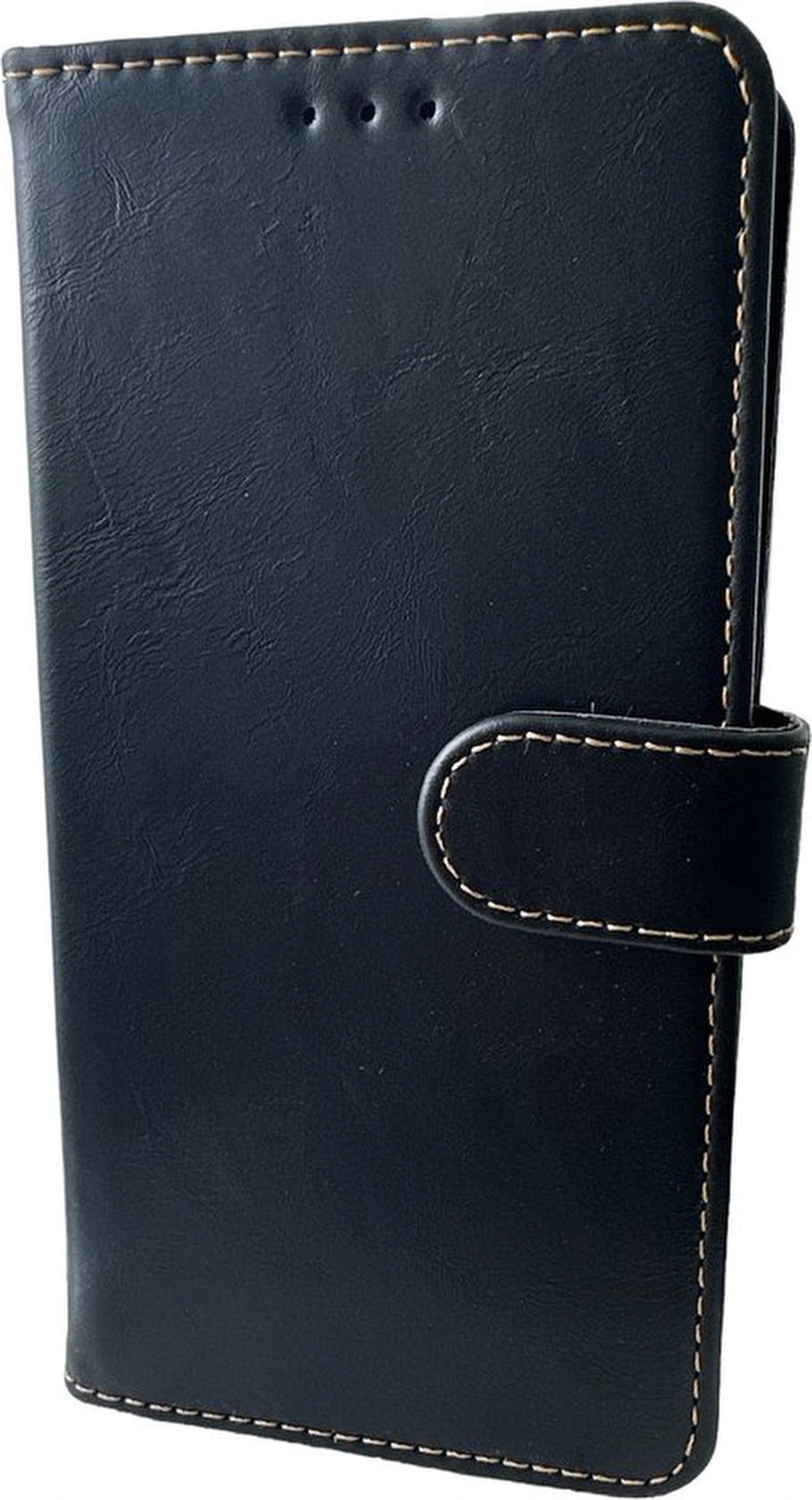 Elite Bookcase Geschikt voor: Samsung Galaxy S22 Hoesje met Magnetische Sluiting en Pasjeshouder - Zwart