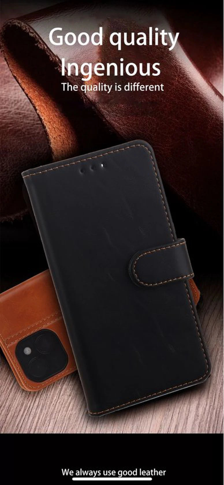 Samsung Galaxy S22 Hoesjes – Bookcase Portemonnee Hoes – Magneetsluiting – Pasjeshouder – Zwart