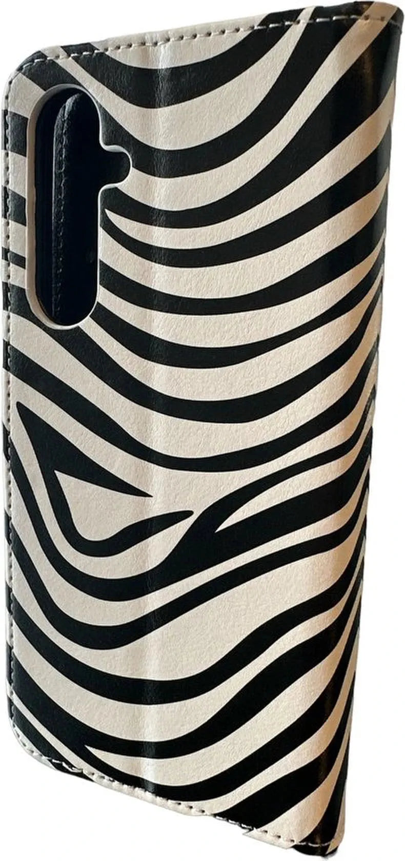 Samsung Galaxy A34 Hoesjes – Bookcase Portemonnee Hoes – Magneetsluiting – Pasjeshouder – Zebra Print-Ilumina Benelux
