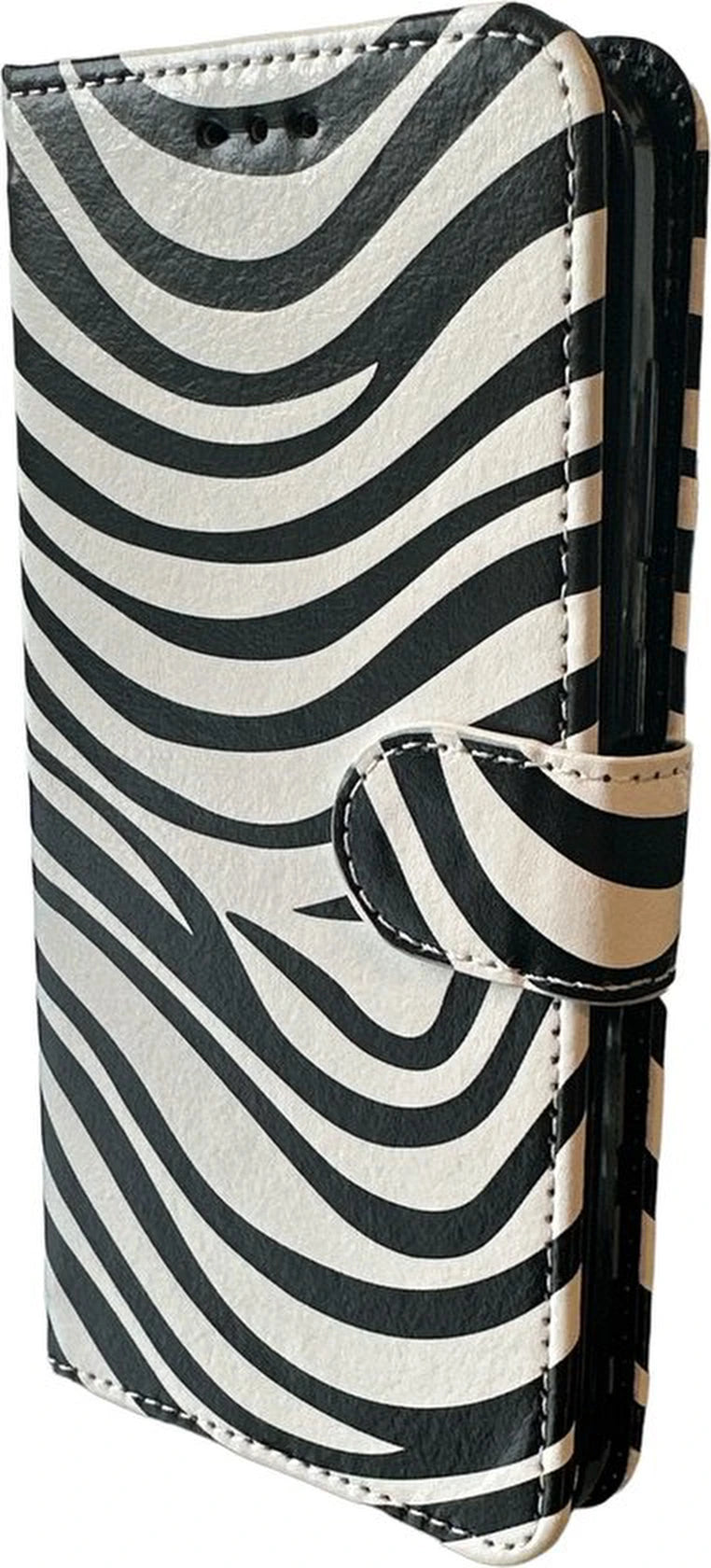 Elite Bookcase Geschikt voor: Samsung Galaxy A52 / A52s 4G & 5G Hoesje met Magnetische Sluiting en Pasjeshouder - Zebra Print
