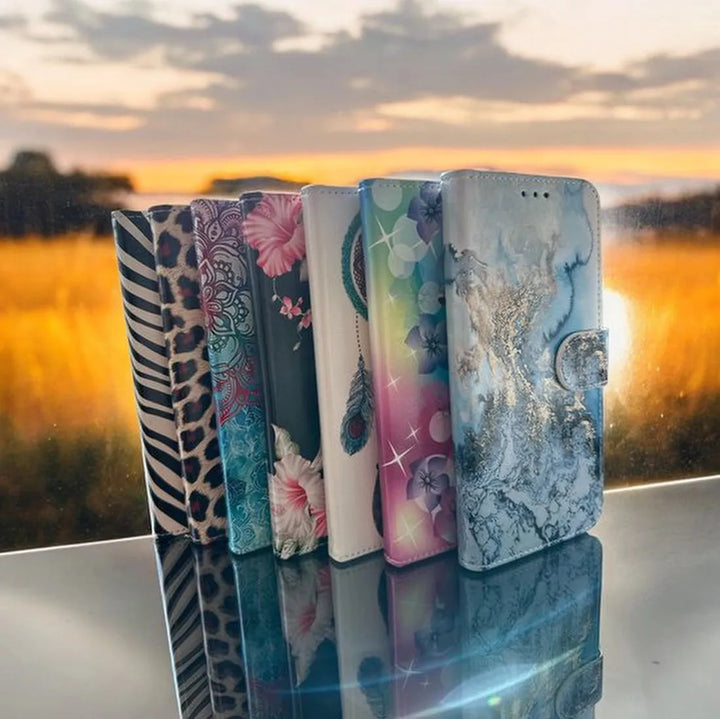 iPhone 7/8 Hoesjes – Bookcase Portemonneehoes – Magneetsluiting – Pasjeshouder – Bloemenprint-Ilumina Benelux
