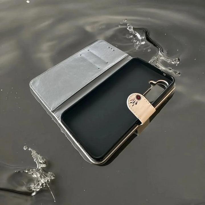 iPhone 14 Pro Max Hoesjes – Bookcase Portemonnee Hoes – Magneetsluiting – Pasjeshouder – Droomvanger Print-Ilumina Benelux