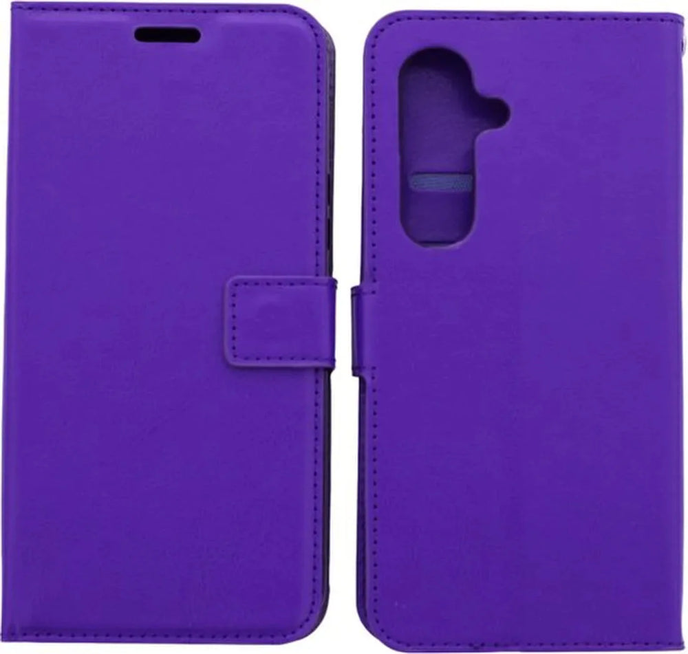 Samsung Galaxy S23 Ultra Hoesjes – Portemonnee Hoes – Pasjeshouder – Magneetsluiting – Paars-Ilumina Benelux