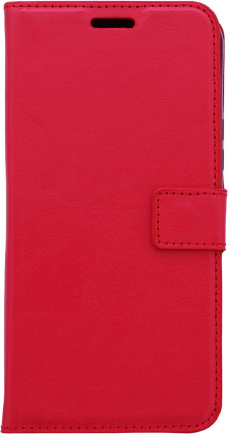 Bookcase Geschikt voor: Samsung Galaxy A05s Rood - Portemonnee hoesje met 2x Glas Screen protector - Book Cover