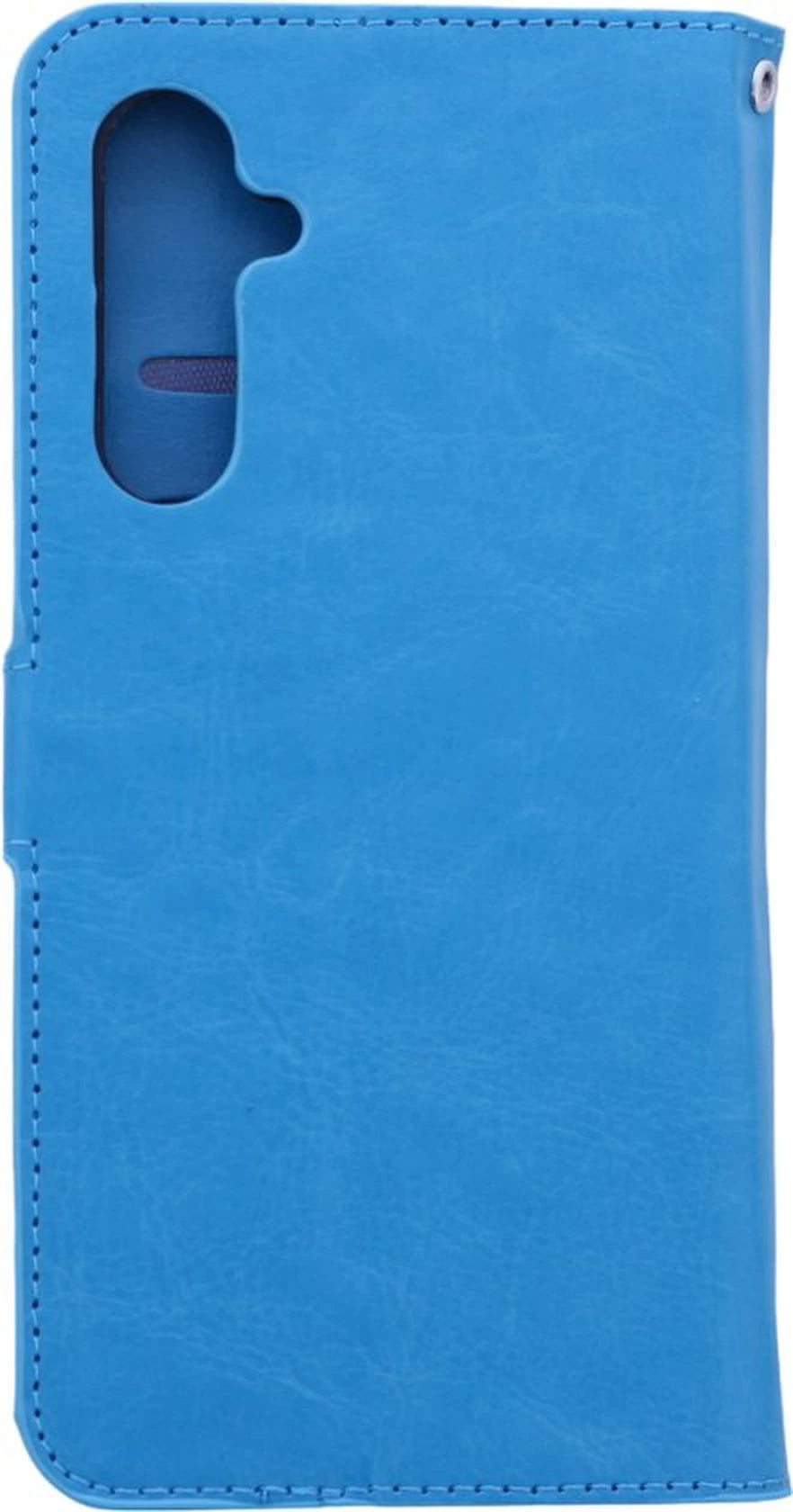 Bookcase Geschikt voor: Samsung Galaxy A05s Turquoise - Portemonnee hoesje met 2x Glas Screen protector - Book Cover