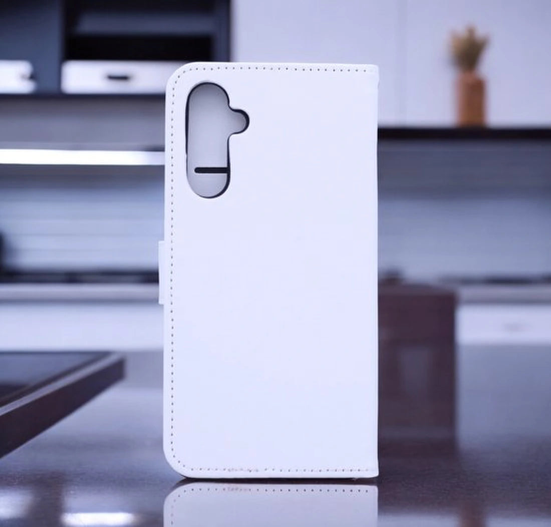 Bookcase Geschikt voor: Samsung Galaxy A55 Wit - portemonnee hoesje