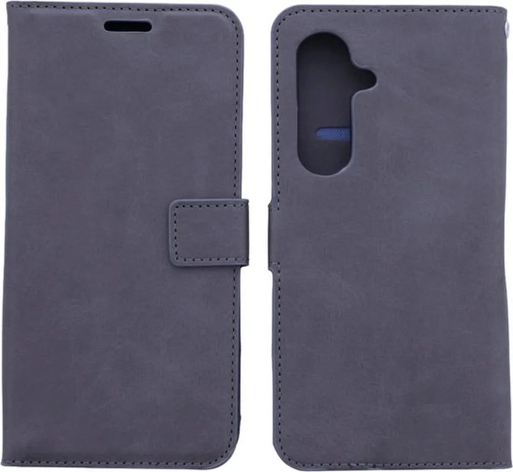Samsung Galaxy S23 Plus Hoesjes – Portemonnee Book Cover – Magneetsluiting – 2x Gehard Glas Screenprotector – Grijs-Ilumina Benelux