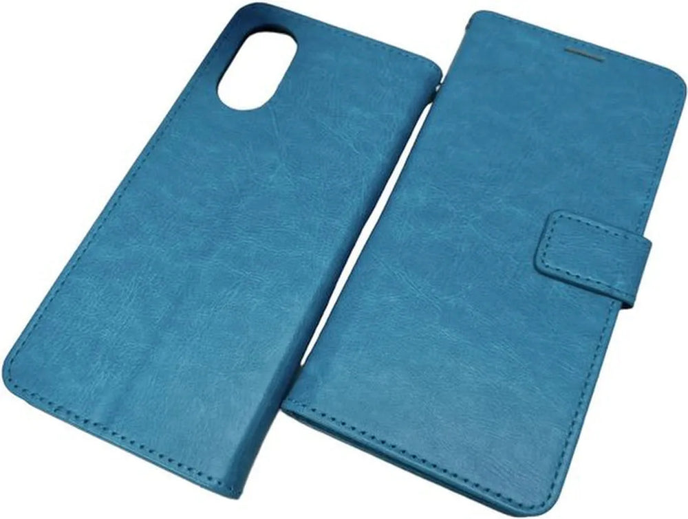 Oppo A18/A38 Hoesjes – Bookcase Portemonnee Hoes – Pasjeshouder – Magneetsluiting – Turquoise-Ilumina Benelux
