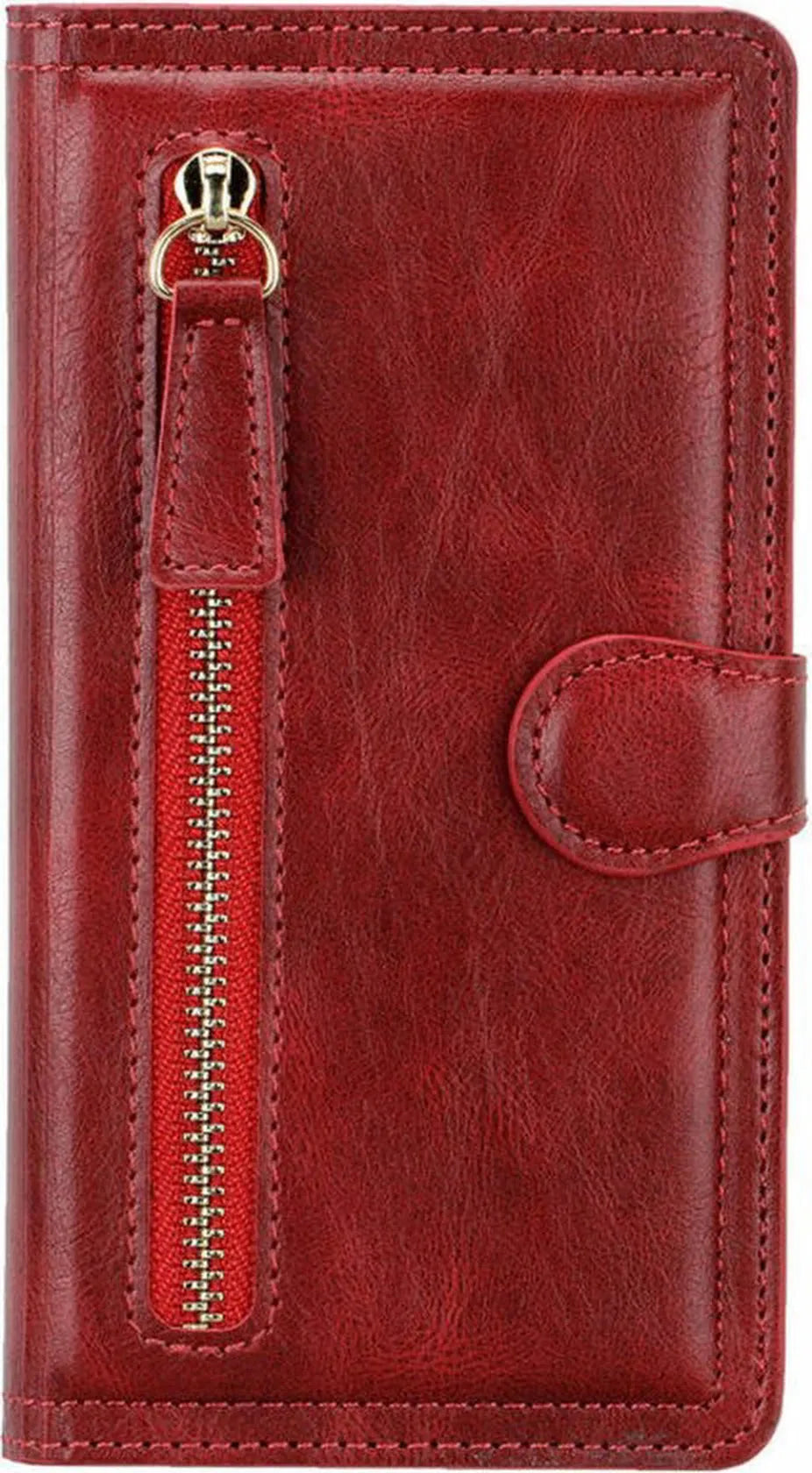Samsung Galaxy S24 Plus Hoesjes – Flipcover Portemonnee – Magneetsluiting – 5 Pasjeshouder – Rood-Ilumina Benelux