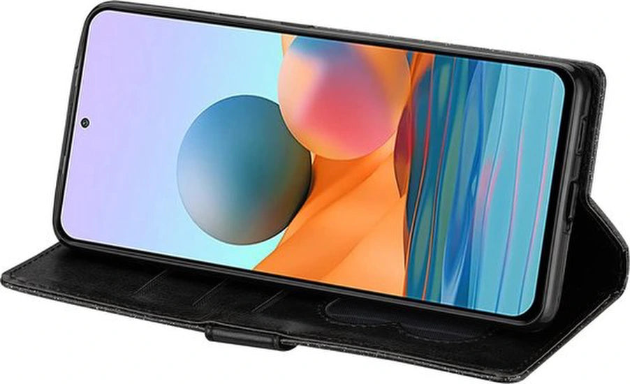 Glitter Wallet Case Geschikt voor: Samsung Galaxy A05s Hoesje met Rits, Koord en Pasjeshouder - Zwart