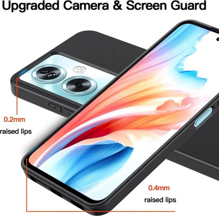 OPPO A79 5G Hoesjes – Siliconen Backcover – Soft TPU – Schokbestendig – Zwart-Ilumina Benelux