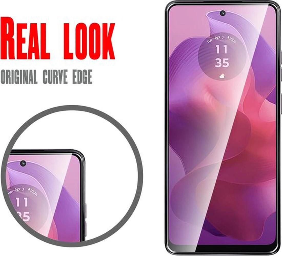 Screenprotector – Geschikt voor Motorola Moto E14 / Moto G04 / G04s / Moto G24 – Gehard Glas 9H – Anti-kras – Transparant – 1-Pack