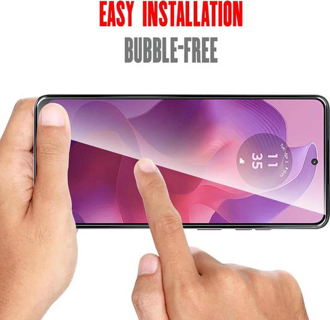 Screenprotector - Geschikt voor Motorola Moto G24 Power - 9H Glas (5-Pack)