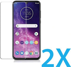 Screenprotector - Geschikt voor Motorola Moto One Zoom - 9H Glas (2-Pack)