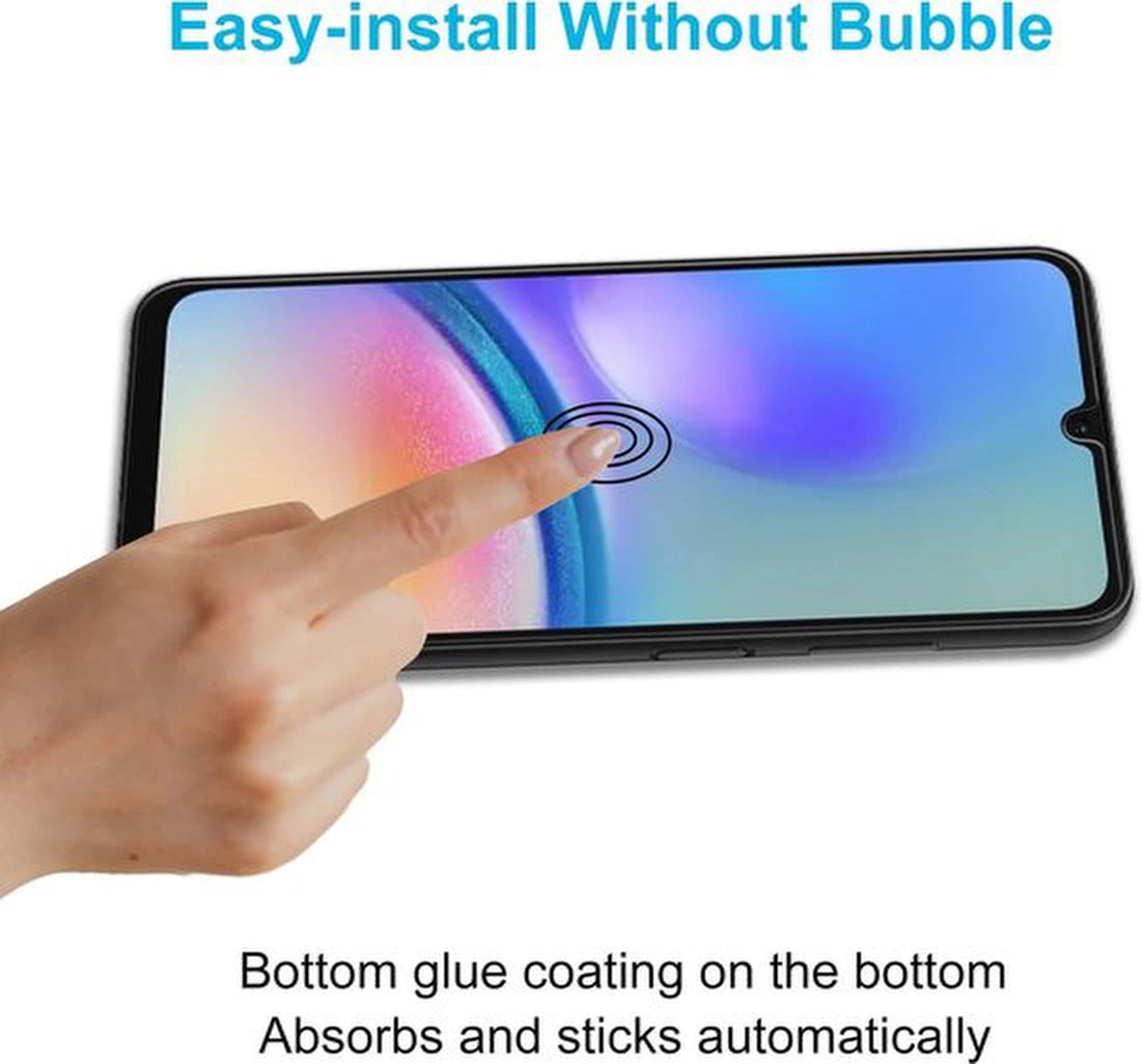 Samsung Galaxy A05s Hoesjes – Siliconen Backcover – Schokbestendig – Inclusief Screenprotector – Zwart