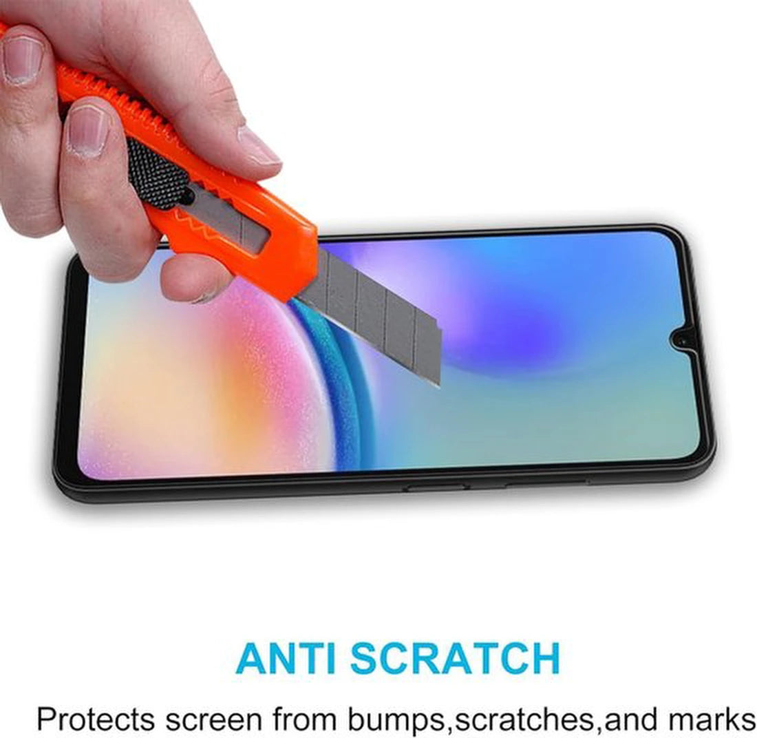Samsung Galaxy A25 Hoesjes – Siliconen Backcover – Schokbestendig – Inclusief 2x Screenprotector – Zwart