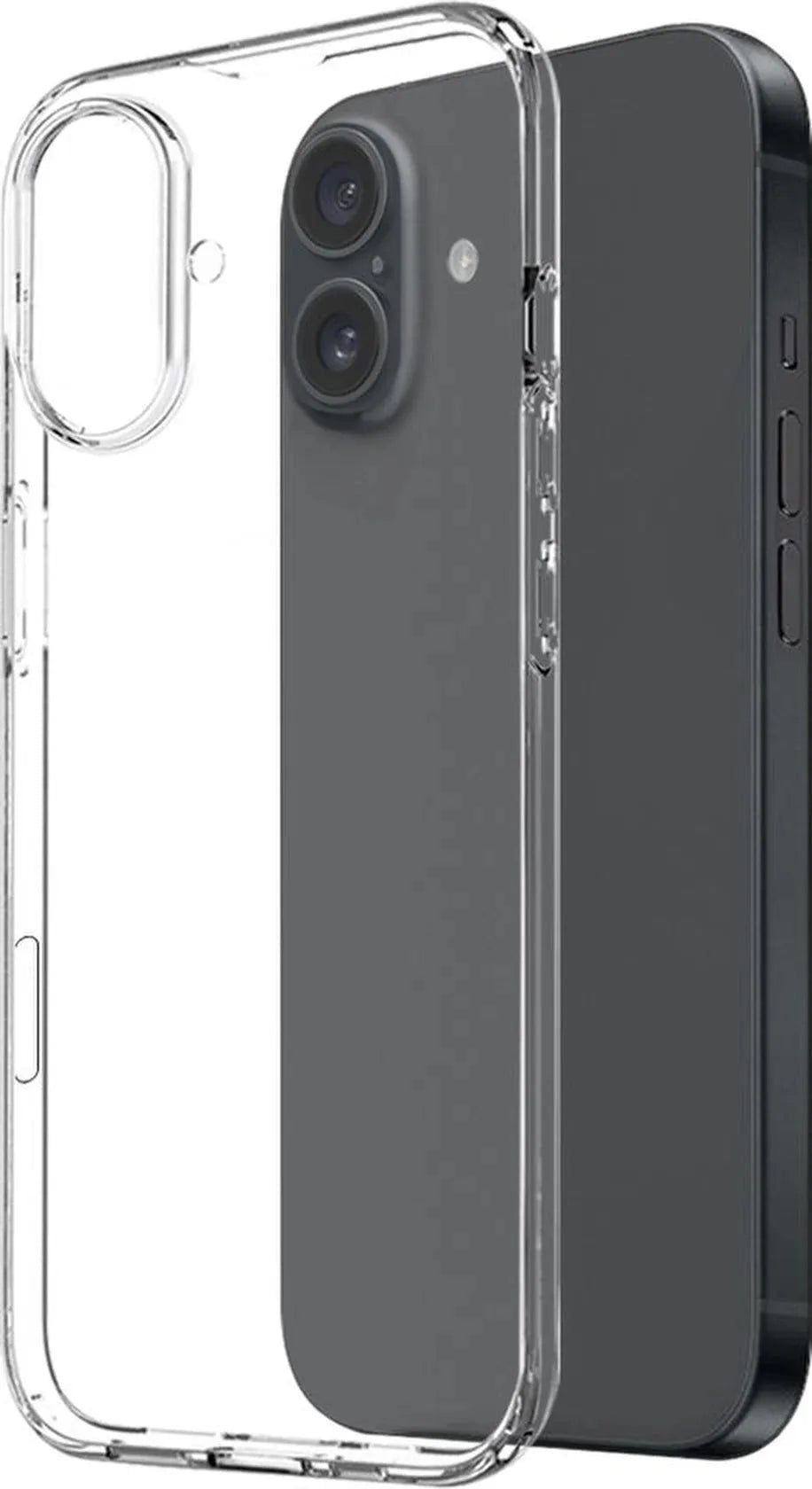 iPhone 16 Plus Hoesjes – Transparante Siliconen Backcover – 2x Screenprotector Gehard Glas – 2x Camera Lens Protector-Ilumina Benelux