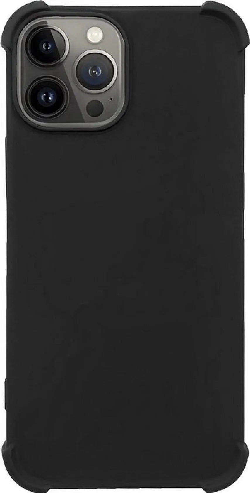 iPhone 14 Hoesjes – Anti-Shock Siliconen Backcover – Screenprotector Gehard Glas 2x – Camera Lens Protector 2x – Zwart-Ilumina Benelux