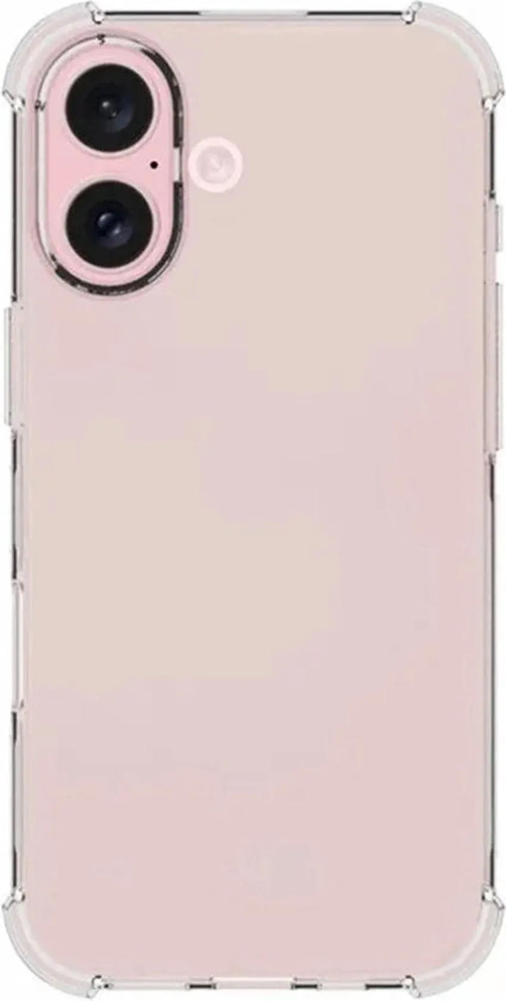 iPhone 16 Plus Hoesjes – Anti-Shock Siliconen Backcover – Transparant – 3x Screenprotector Gehard Glas – 3x Camera Lens Protector-Ilumina Benelux