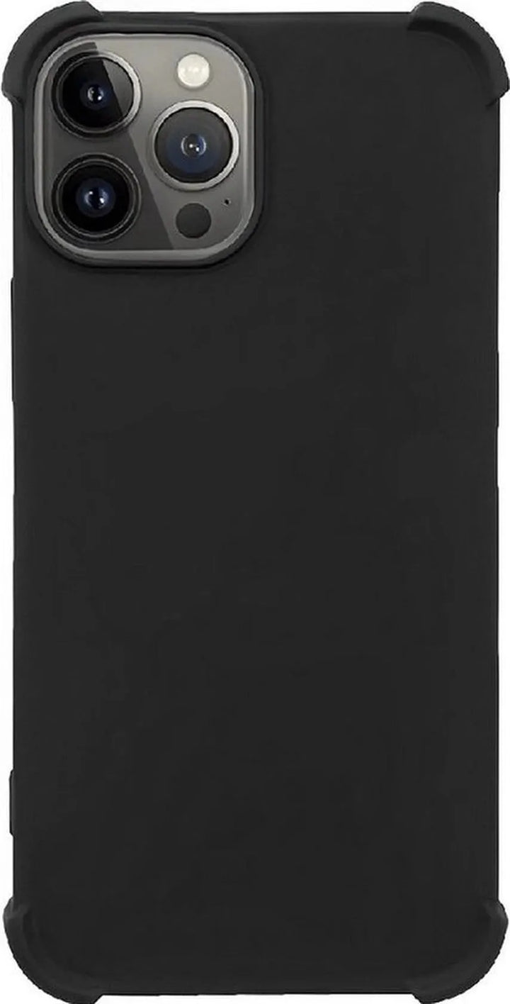 iPhone 14 Pro Max Hoesjes – Schokbestendige Siliconen Backcover – 3x Screenprotector Gehard Glas – 3x Camera Lens Protector – Zwart-Ilumina Benelux