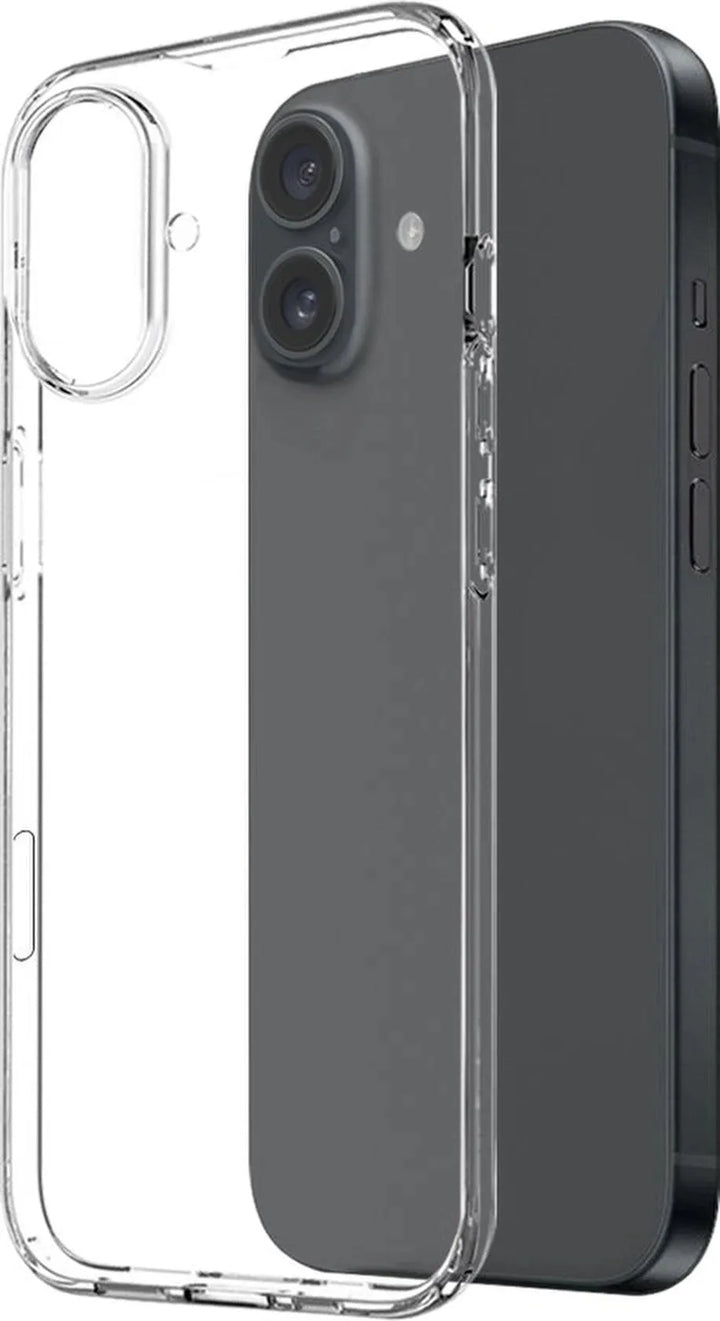 iPhone 16 Hoesjes – Transparante Siliconen Backcover – Screenprotector Gehard Glas 3x – Camera Lens Protector 3x-Ilumina Benelux