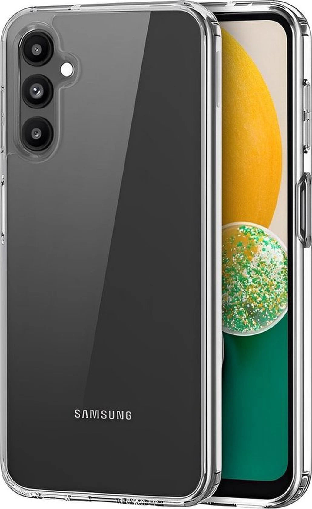 Samsung Galaxy A34 Hoesjes – Siliconen Backcover – Transparant – Incl. Screenprotector Gehard Glas + Camera Lens Protector – Clear