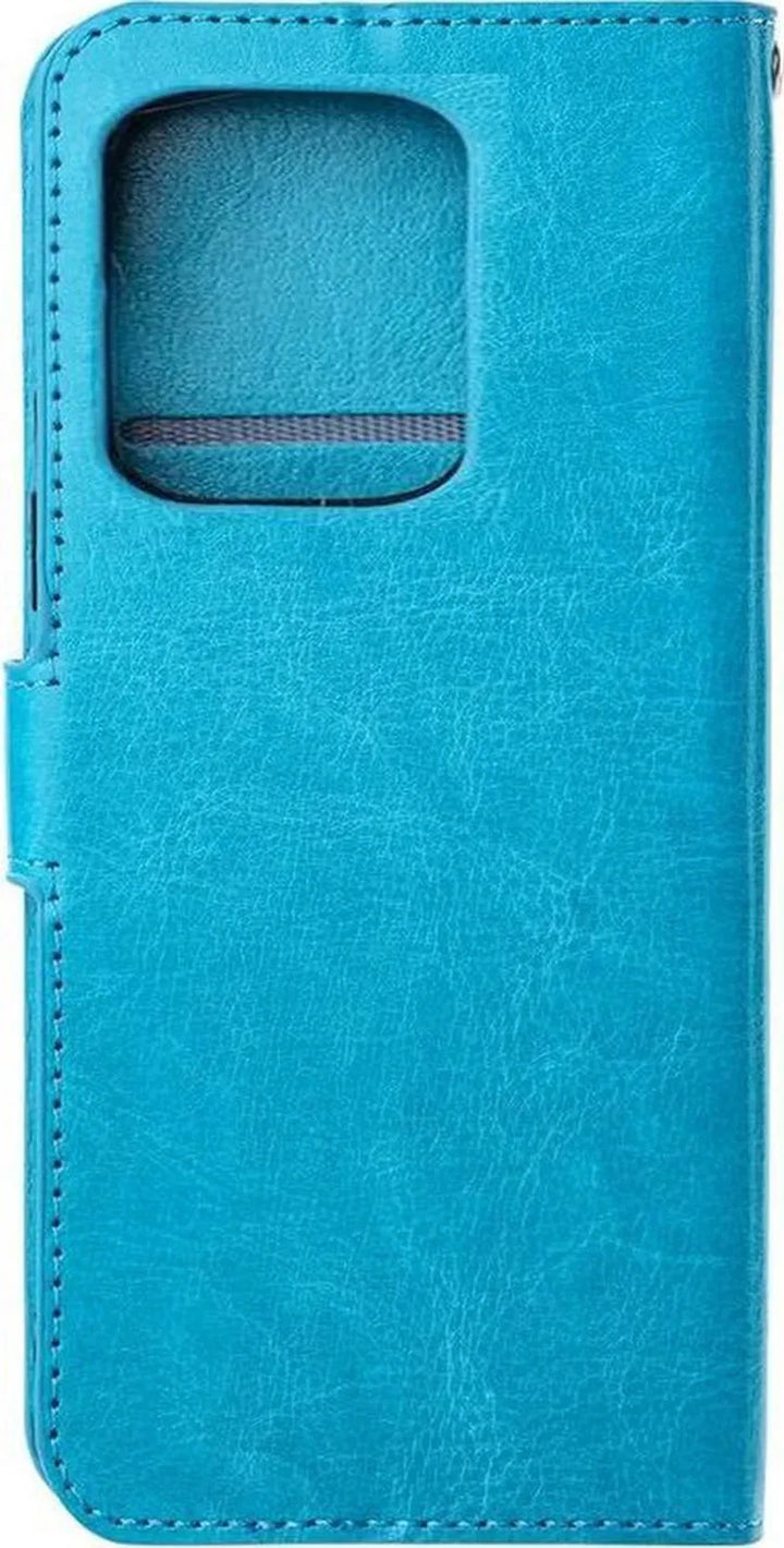 iPhone 15 Pro Max Hoesjes – Portemonnee Bookcase – Pasjeshouder – 3x Screenprotector Gehard Glas – Turquoise-Ilumina Benelux