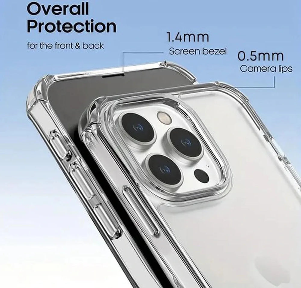 iPhone 16 Pro Hoesjes – Crystal Clear Backcover – Schokbestendig – Transparant-Ilumina Benelux