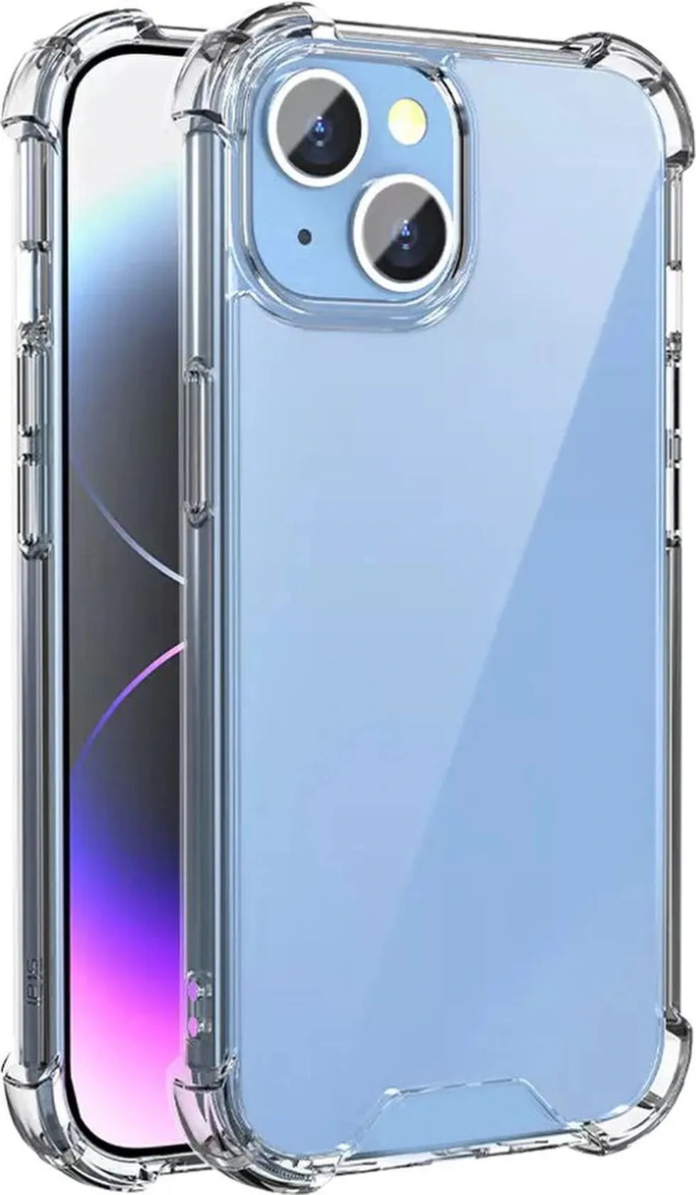 iPhone 15 Plus Hoesjes – Crystal Clear Backcover – Schokbestendig – Inclusief Screenprotector – Transparant-Ilumina Benelux