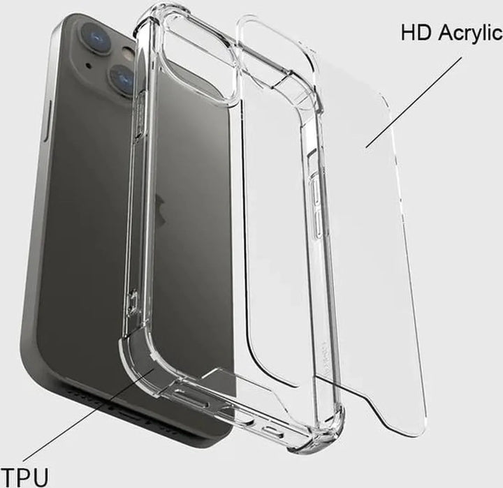 iPhone 12 Hoesjes – Crystal Clear Backcover – Schokbestendig – Inclusief Screenprotector – Transparant-Ilumina Benelux