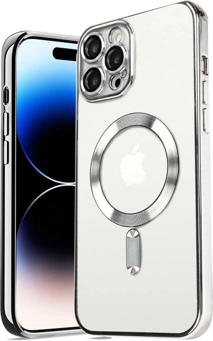 iPhone 16 Hoesjes – Backcover – Camera Lens Protector – MagSafe Compatibel – Zilver-Ilumina Benelux