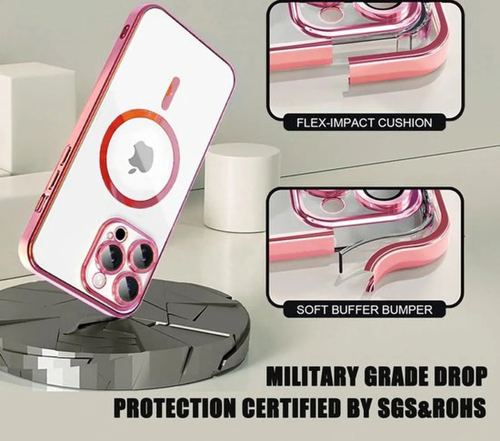 iPhone 16 Hoesjes – Backcover – Camera Lens Protector – MagSafe Compatibel – Roze-Ilumina Benelux