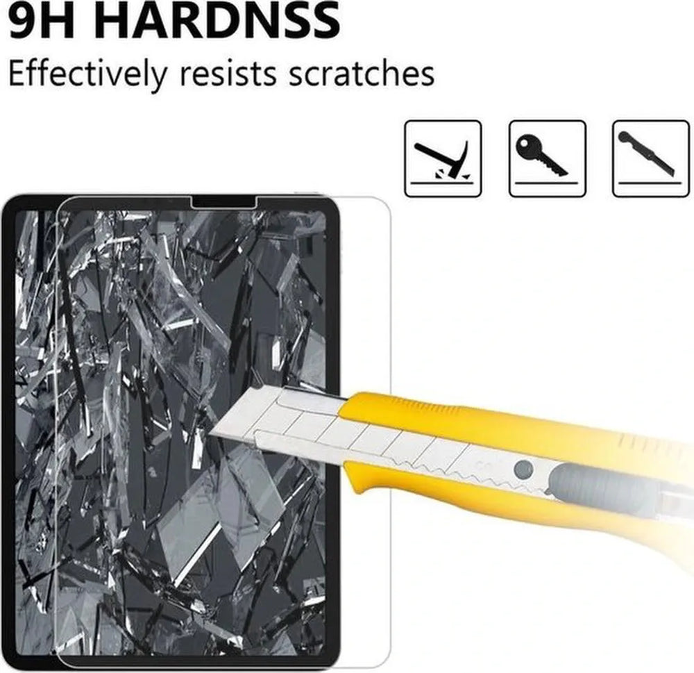 Screenprotector – Geschikt voor iPad Pro 12.9 2018/2020/2021/2022 – 5x Gehard Glas – Anti-kras – Tempered Glas-tabletscreenprotectors-Ilumina Benelux