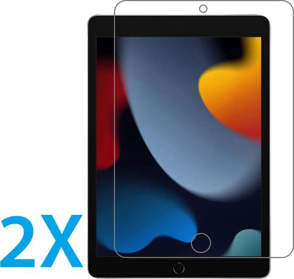 Screenprotector – Geschikt voor iPad 10.2 (2019/2020/2021) – 2x Gehard Glas – Anti-kras-tabletscreenprotectors-Ilumina Benelux
