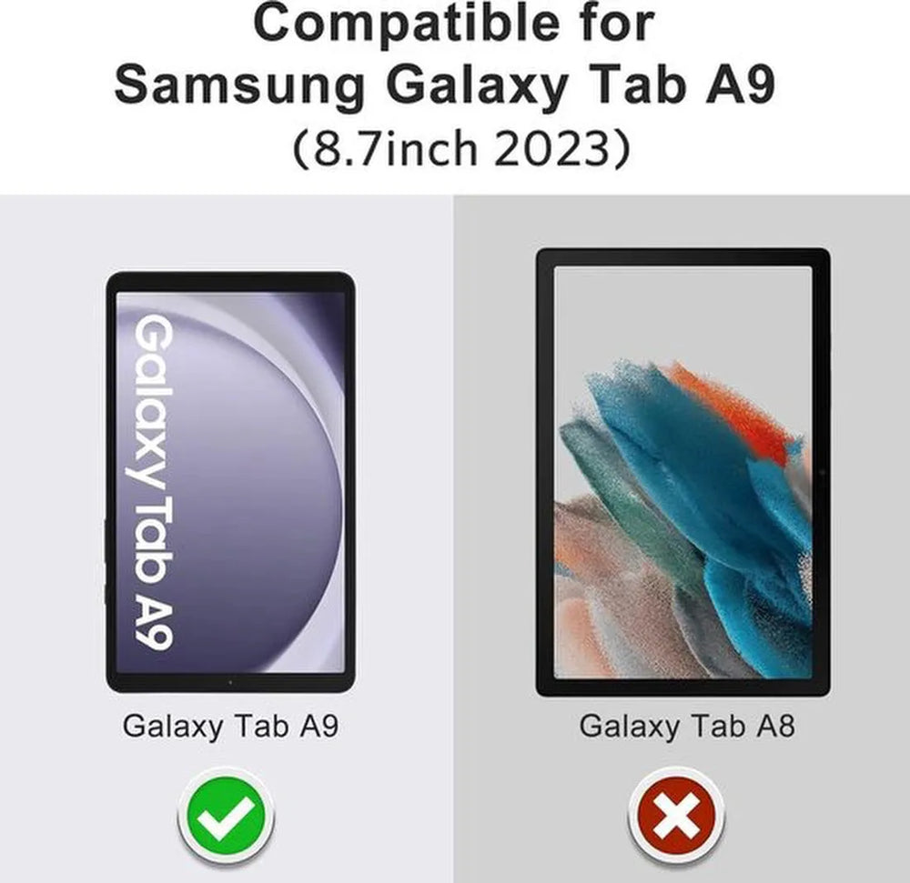 Screenprotector – Geschikt voor Samsung Galaxy Tab A9 8.7 SM-X110/X115 & Tab A11 – Gehard Glas – Anti-kras-tabletscreenprotectors-Ilumina Benelux