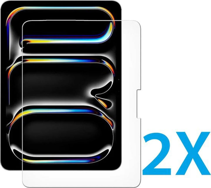 Screenprotector – Geschikt voor iPad Pro 11 (2024) – 2x Gehard Glas – Anti-kras – Tempered Glas-tabletscreenprotectors-Ilumina Benelux