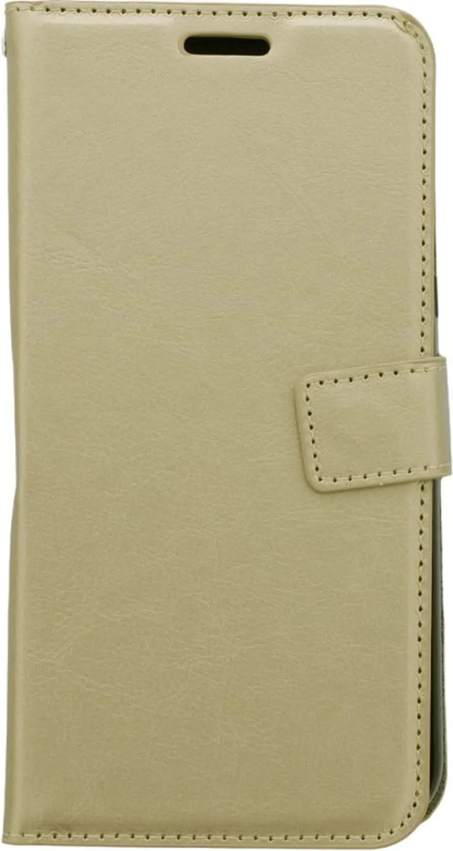 Samsung Galaxy A06 Hoesjes – Bookcase Portemonnee Cover – Pasjeshouder – Magneetsluiting – Goud-Ilumina Benelux