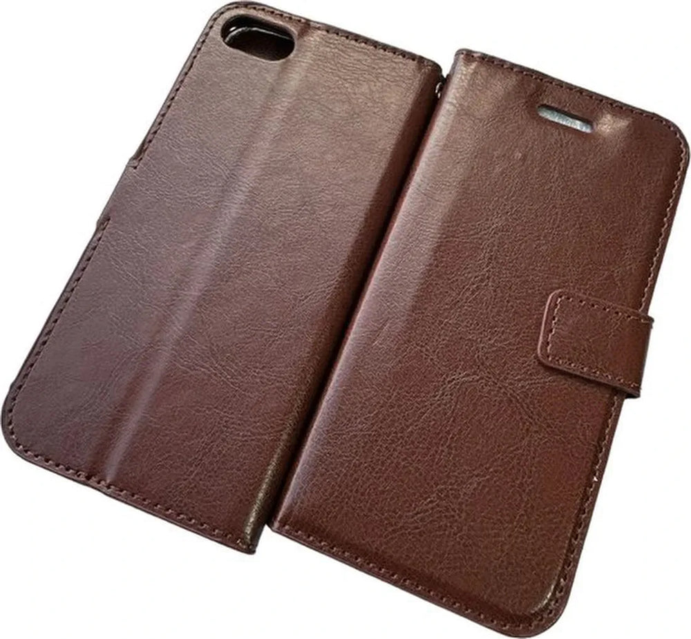 iPhone 7/8/SE 2020/SE 2022 Hoesjes – Portemonnee Bookcase – Pasjeshouder – Magneetsluiting – Bruin-Ilumina Benelux