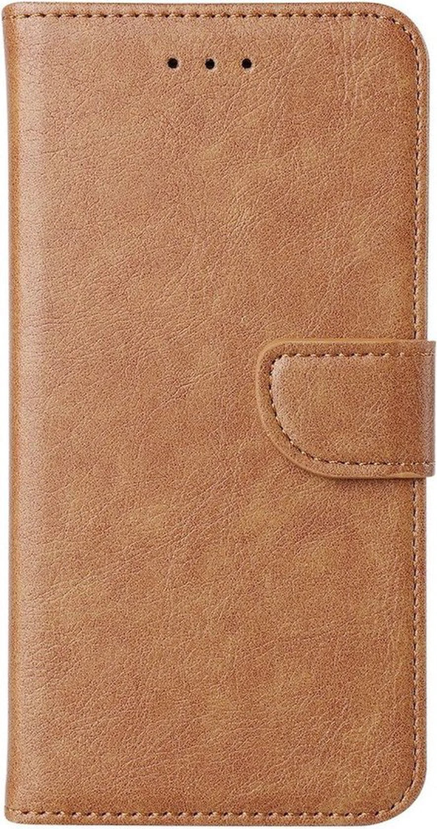 Samsung Galaxy S24 FE/S25 FE Hoesjes – Portemonnee Bookcase – Magneetsluiting – 2x Screenprotector – Lichtbruin