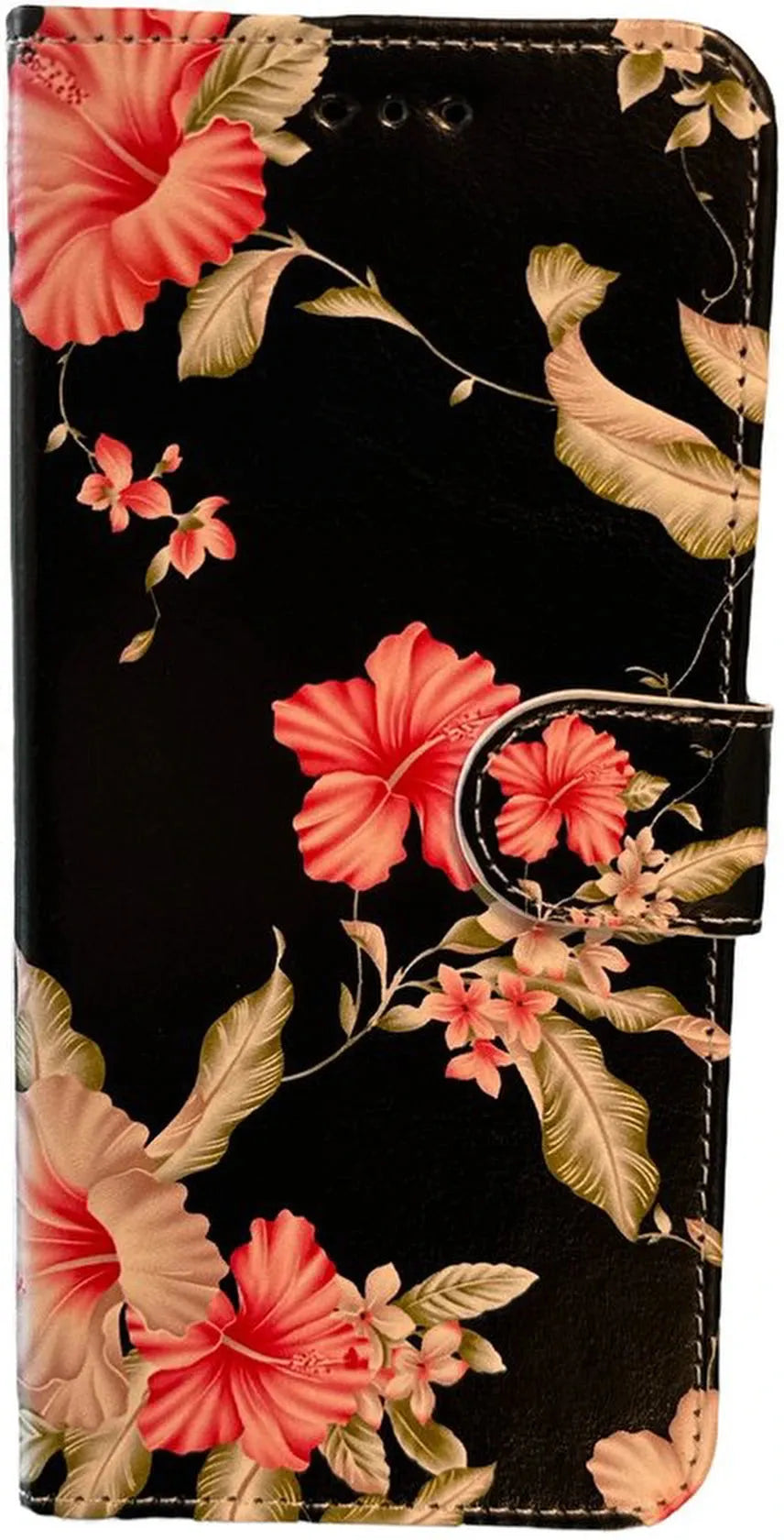 iPhone 16 Plus Hoesjes – Bookcase Portemonnee Hoes – Magneetsluiting – Pasjeshouder – Bloemenprint-Ilumina Benelux
