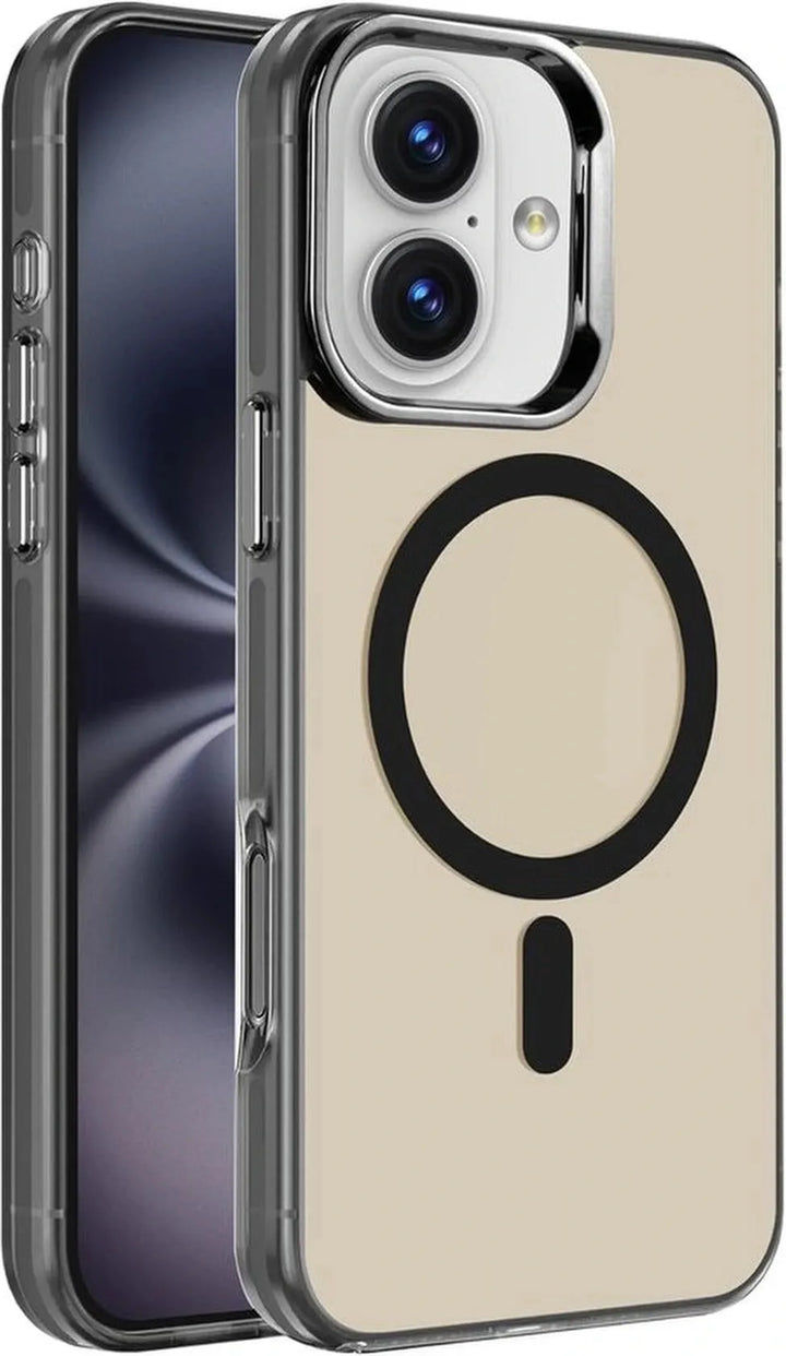 iPhone 16 Plus Hoesjes – Magnetische Backcover – MagSafe Compatibel – Slank & Schokbestendig – Zwart-Ilumina Benelux