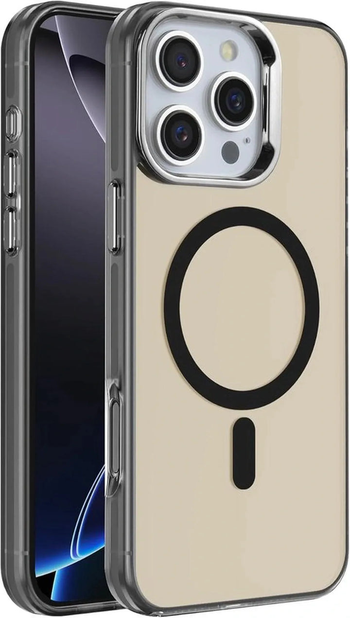 iPhone 16 Pro Max Hoesjes – Magnetische Backcover – MagSafe Compatibel – Slank & Schokbestendig – Zwart-Ilumina Benelux